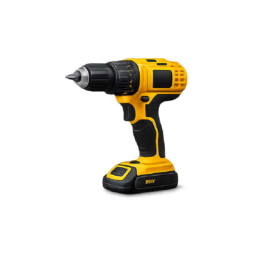 Taladro inalámbrico amarillo y negro - producto de prueba Distrimono